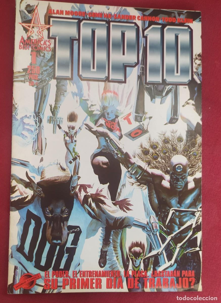 C&oacute;mics: Top 10 n&uacute;mero 1. America&acute;s best comics. Alan Moore y otros. World comics
