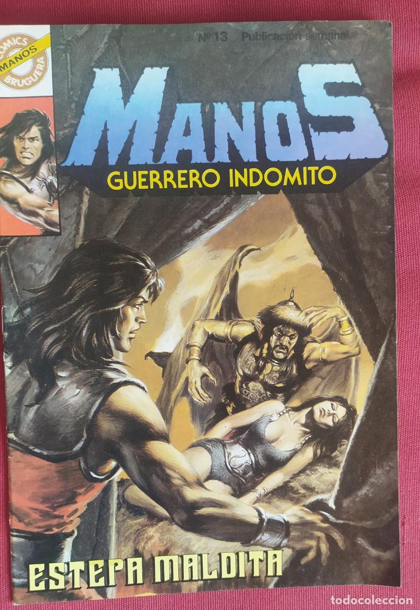 C&oacute;mics: Manos guerrero indomito n&uacute;mero 13. Bruguera. A&ntilde;o 1985