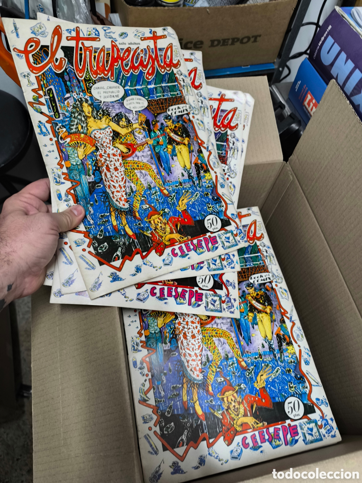 C&oacute;mics: Lote de 100 ejemplares de &rdquo; El Trapecista (1976, 1&ordf; edici&oacute;n) - Gaspar Fraga &rdquo;