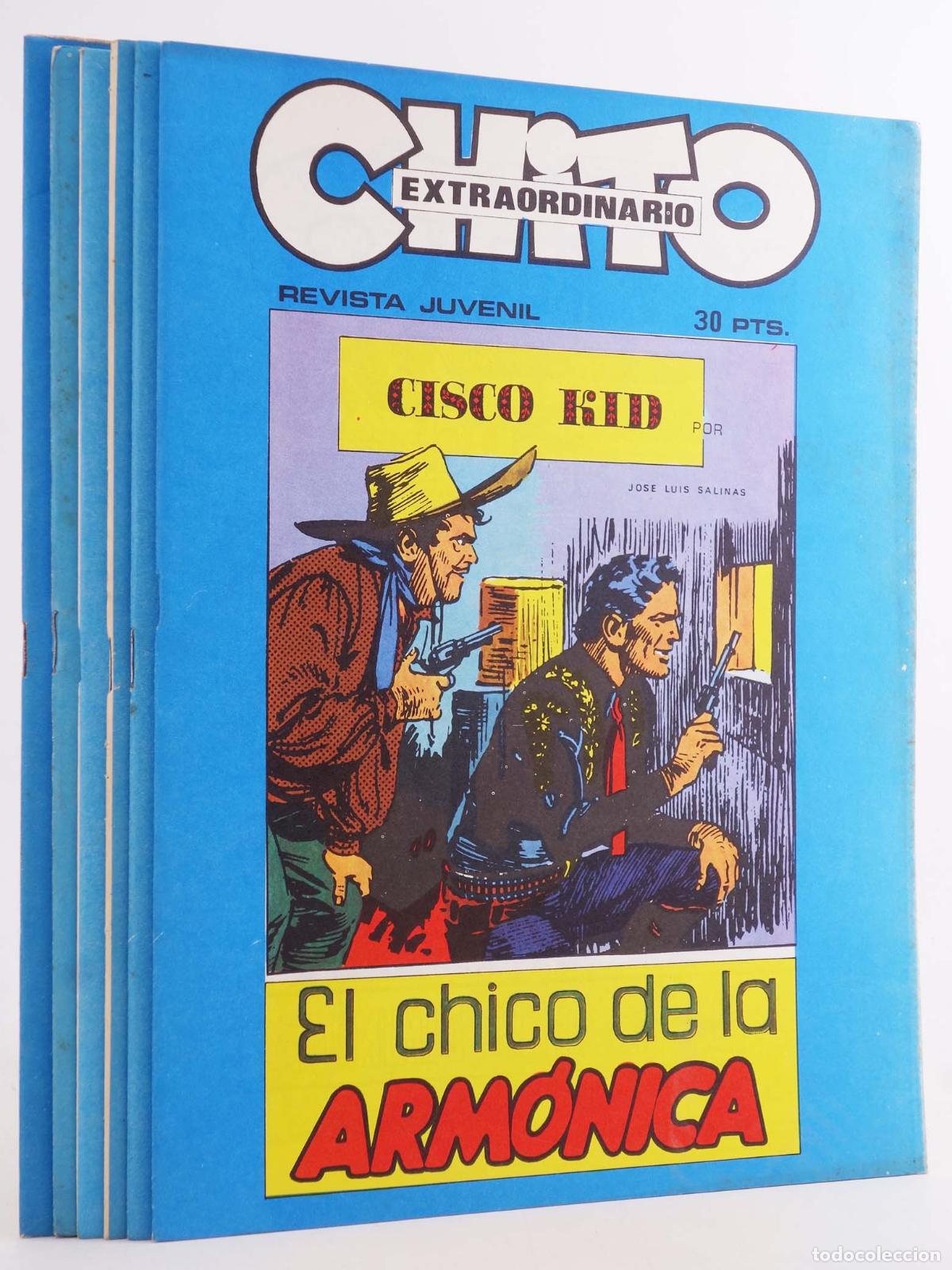 C&oacute;mics: CHITO EXTRAORDINARIO CISCO KID 6 NUMS (Jos&eacute; Luis Salinas) Juan Mart&iacute; Pav&oacute;n, 1974