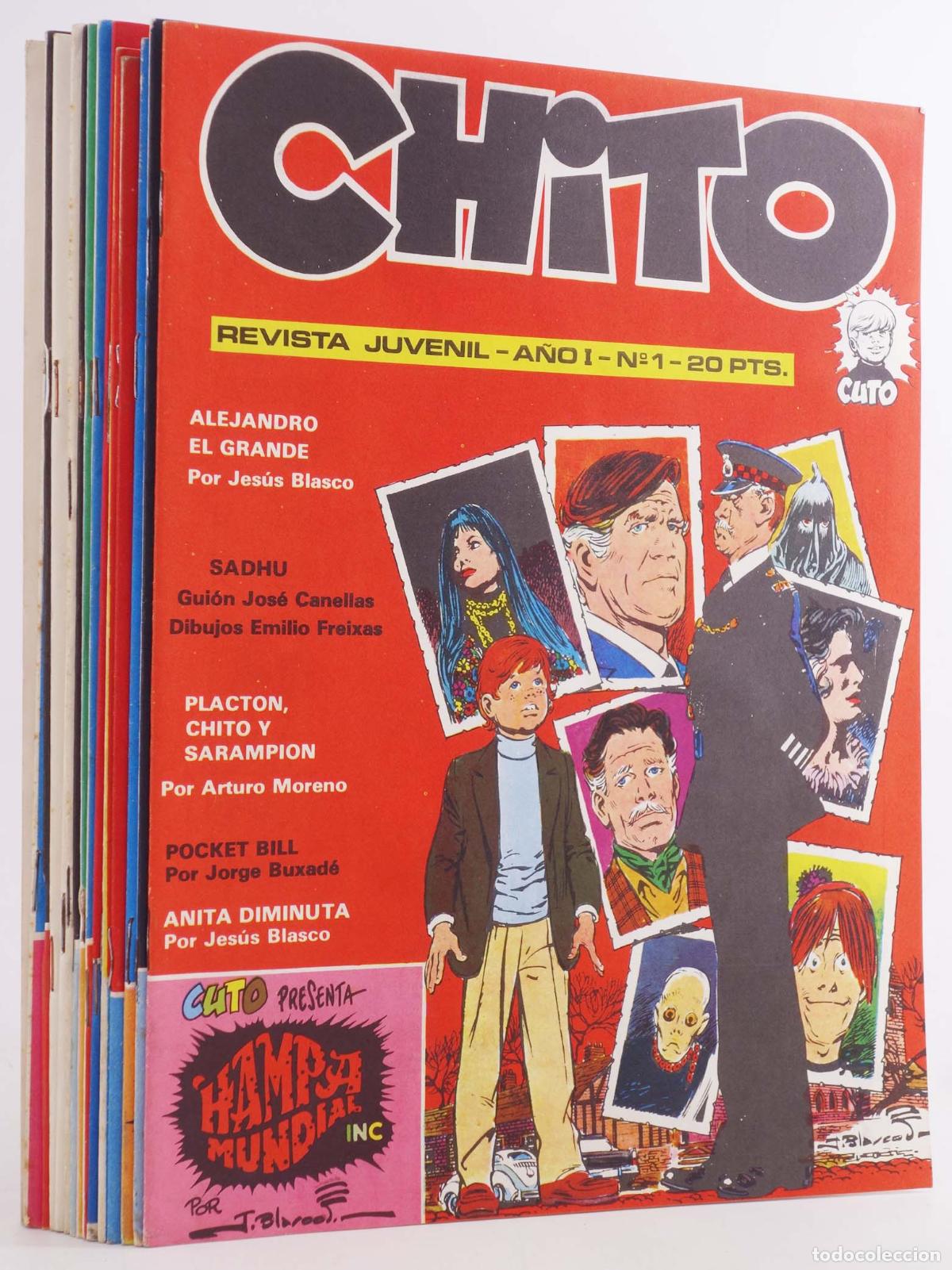 C&oacute;mics: CHITO 1 A 15. COMPLETA. Juan Mart&iacute; Pav&oacute;n, 1974