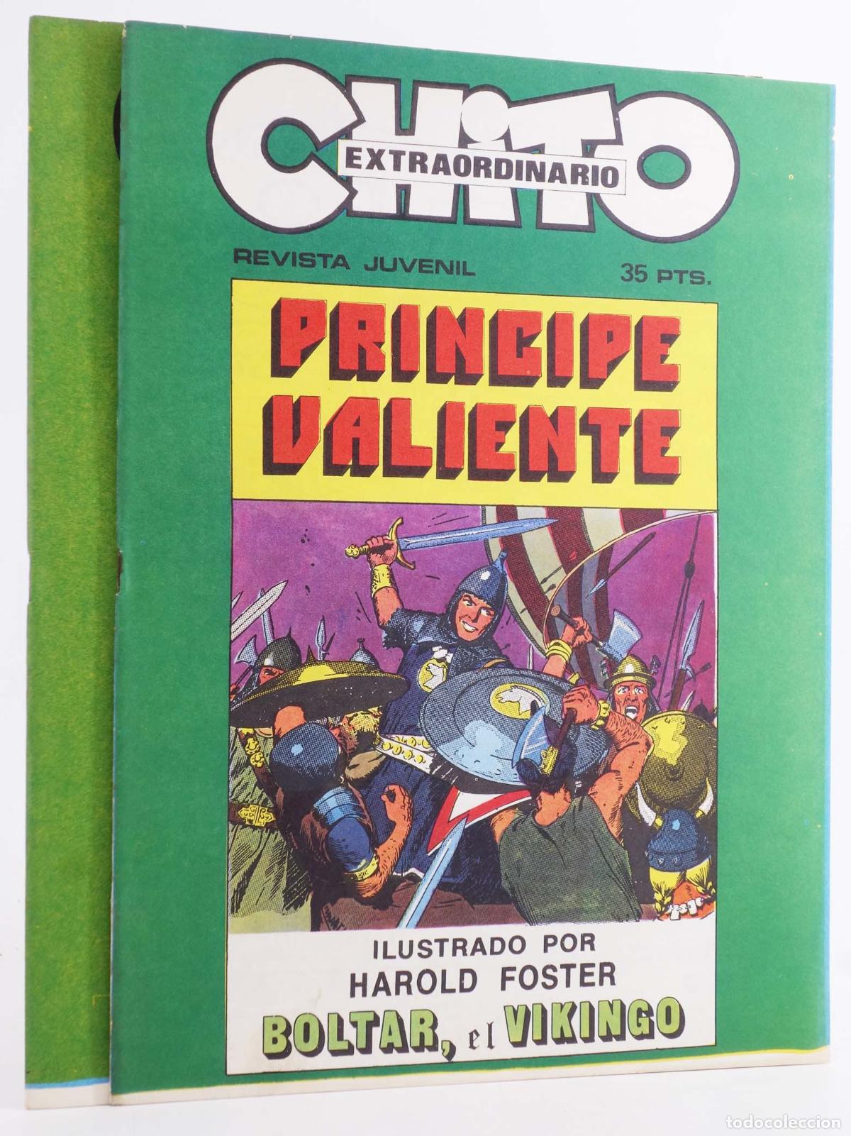 C&oacute;mics: CHITO EXTRAORDINARIO PRINCIPE VALIENTE 2 NUMS (Harold Foster) Juan Mart&iacute; Pav&oacute;n, 1974