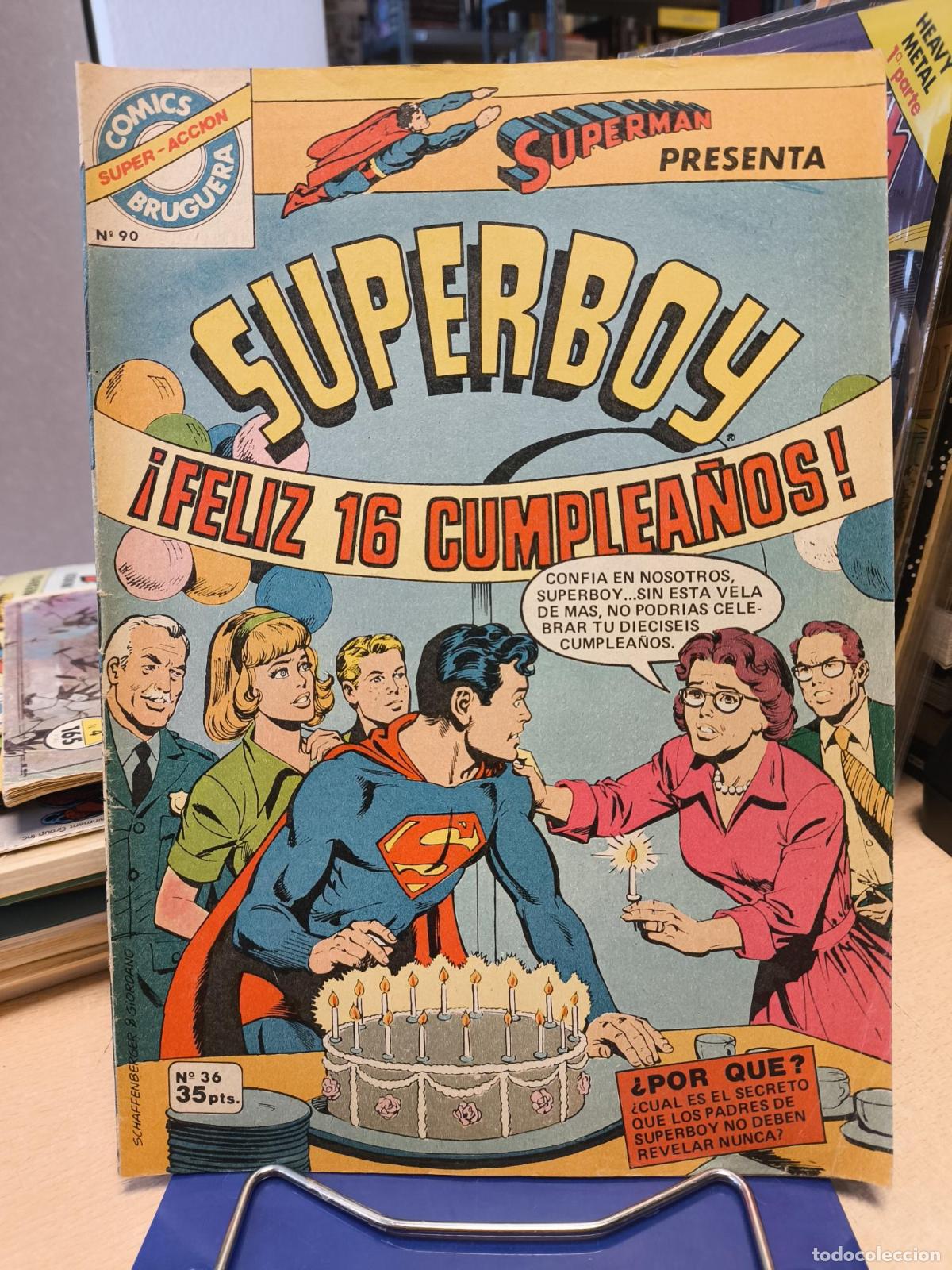 C&oacute;mics: SUPERBOY BRUGUERA - N&Uacute;MERO 36 - EXCELENTE ESTADO -