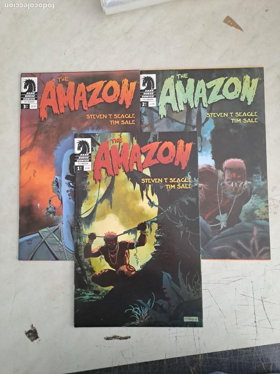 C&oacute;mics: The Amazon completa 3 n&uacute;meros, Dark horse comics en muy buen estado Bolsa DA