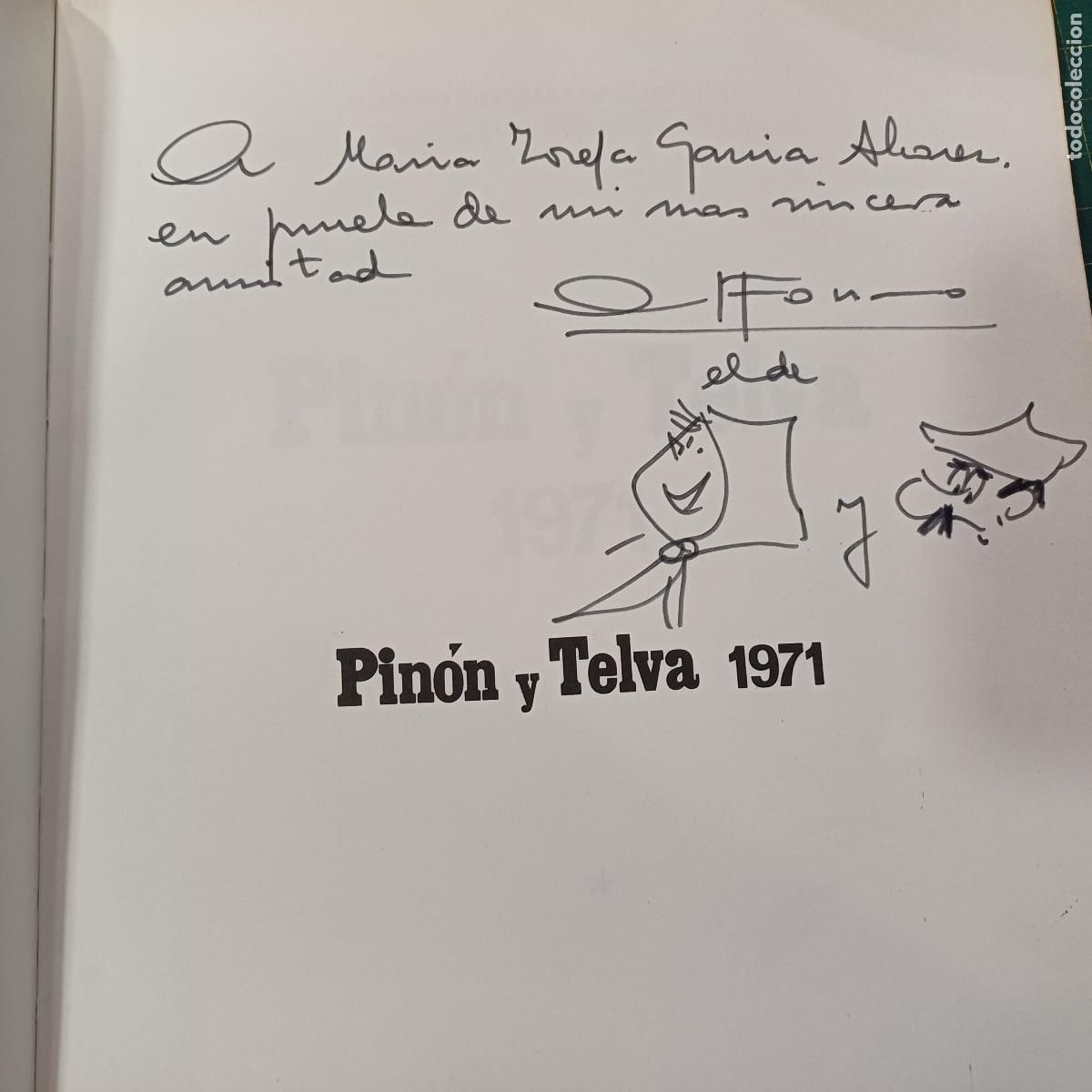 C&oacute;mics: PINON Y TELVA 1971/ALFONSO/FIRMADO-DEDICADO CON DIBUJO.