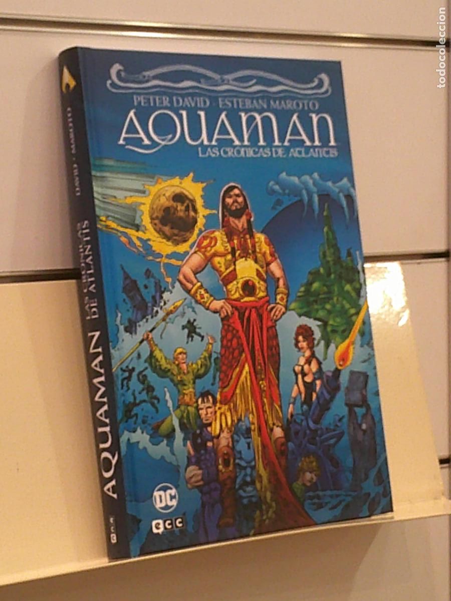 C&oacute;mics: AQUAMAN LAS CRONICAS DE ATLANTIS PETER DAVID TOMO TAPA DURA DC - ECC - Foto 1