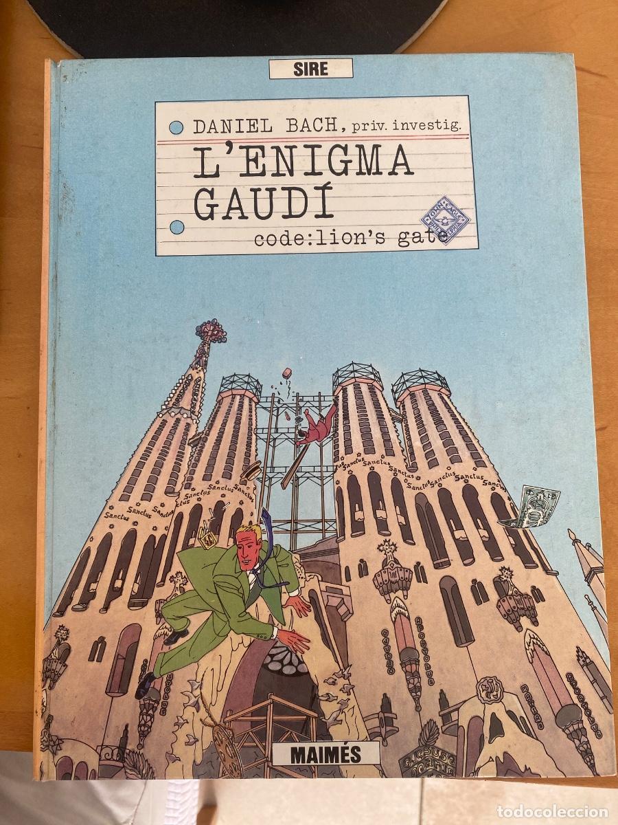 Comics : L&acute;ENIGMA GAUDI, DANIEL BACH, EN CATALA,ed. Maimes 1984. tapa dura.