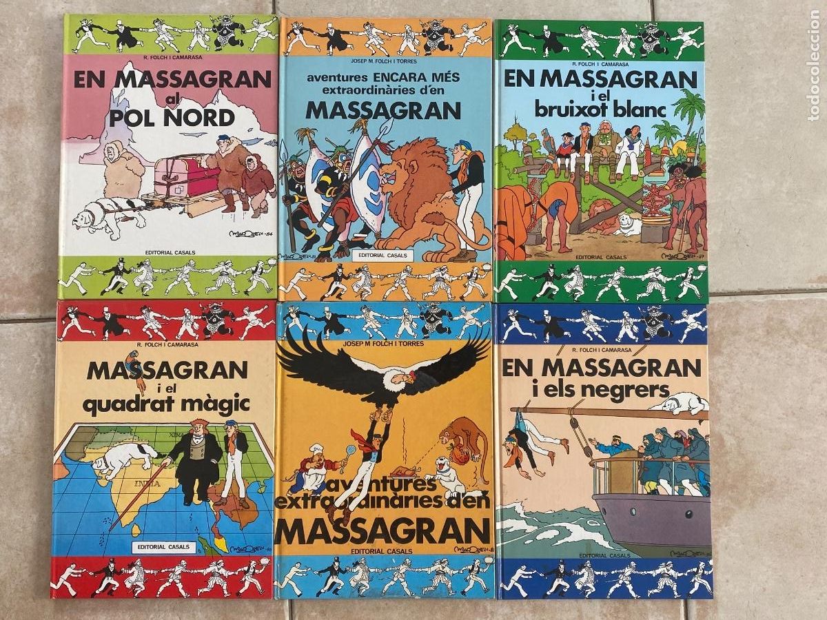 C&oacute;mics: MASSAGRAN I ELS NEGRERS , POL NORD, BRUIXOT BLANC, QUADRAT MAGIC, EXTRAORDINARIES 6 LLIBRES FOLCH