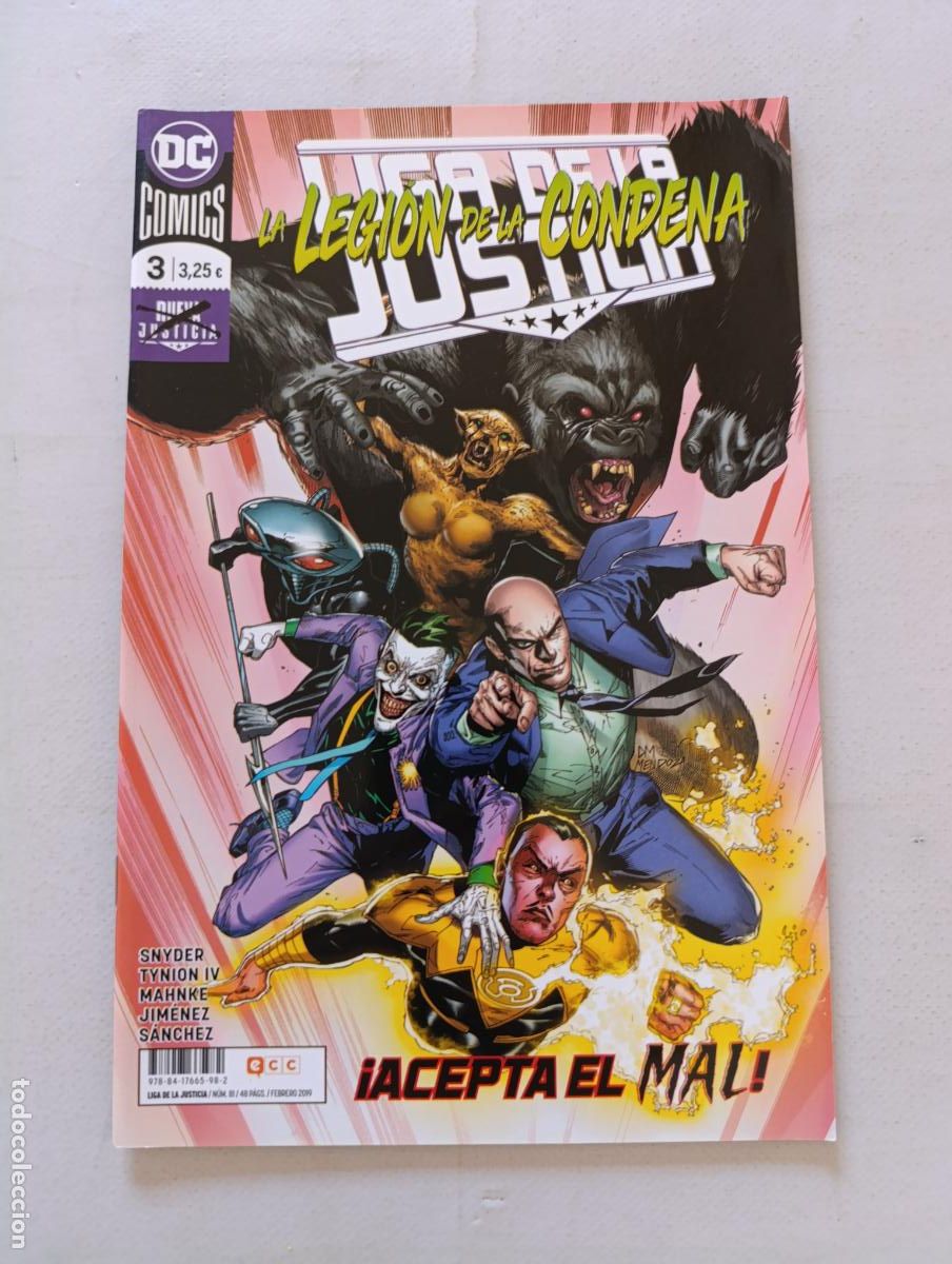 C&oacute;mics: LIGA DE LA JUSTICIA N&ordm; 3 - LA LEGION DE LA CONDENA - DC - ECC (373)