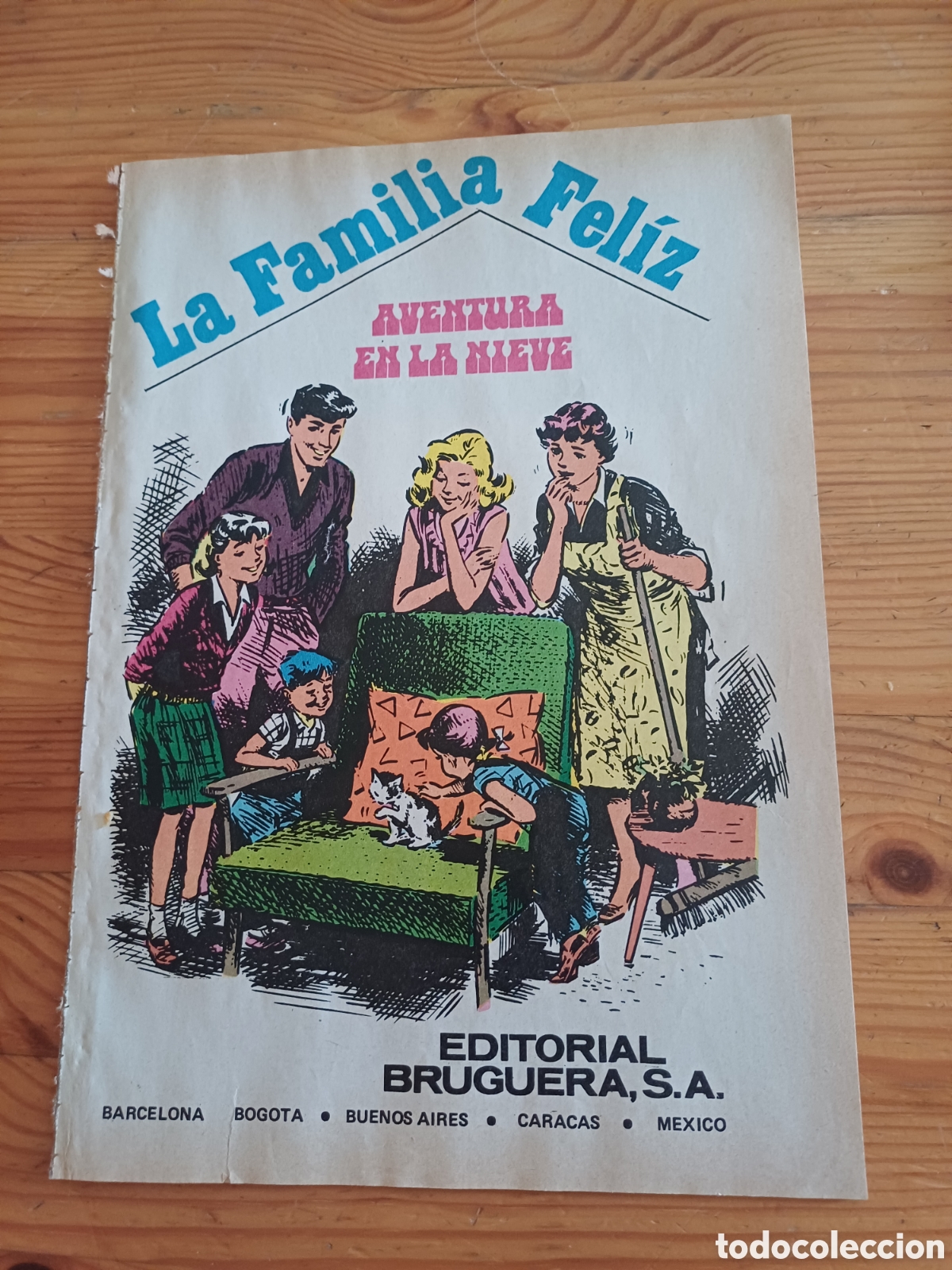 C&oacute;mics: La familia feliz Aventura en la nieve Editorial Bruguera