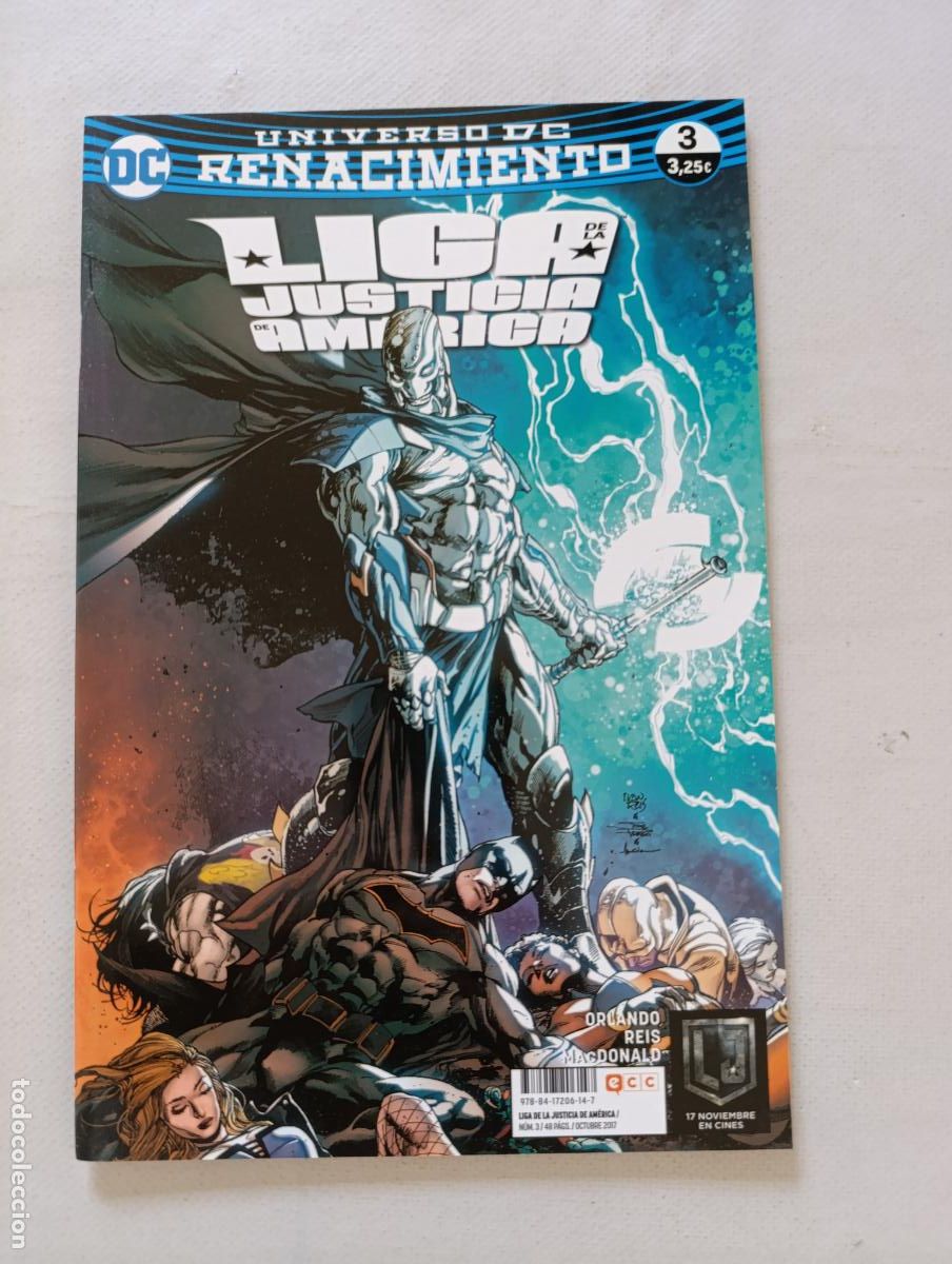 C&oacute;mics: LIGA DE LA JUSTICIA DE AMERICA N&ordm; 3 - UNIVERSO DC - RENACIMIENTO - ECC (358)