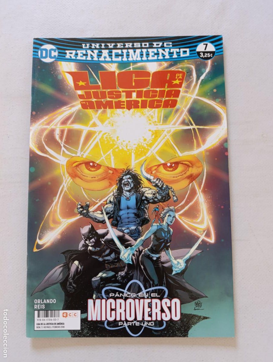 Comics: LIGA DE LA JUSTICIA DE AMERICA N&ordm; 7 - UNIVERSO DC - RENACIMIENTO - ECC (358)