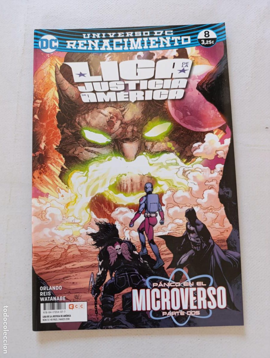 Comics: LIGA DE LA JUSTICIA DE AMERICA N&ordm; 8 - UNIVERSO DC - RENACIMIENTO - ECC (358)