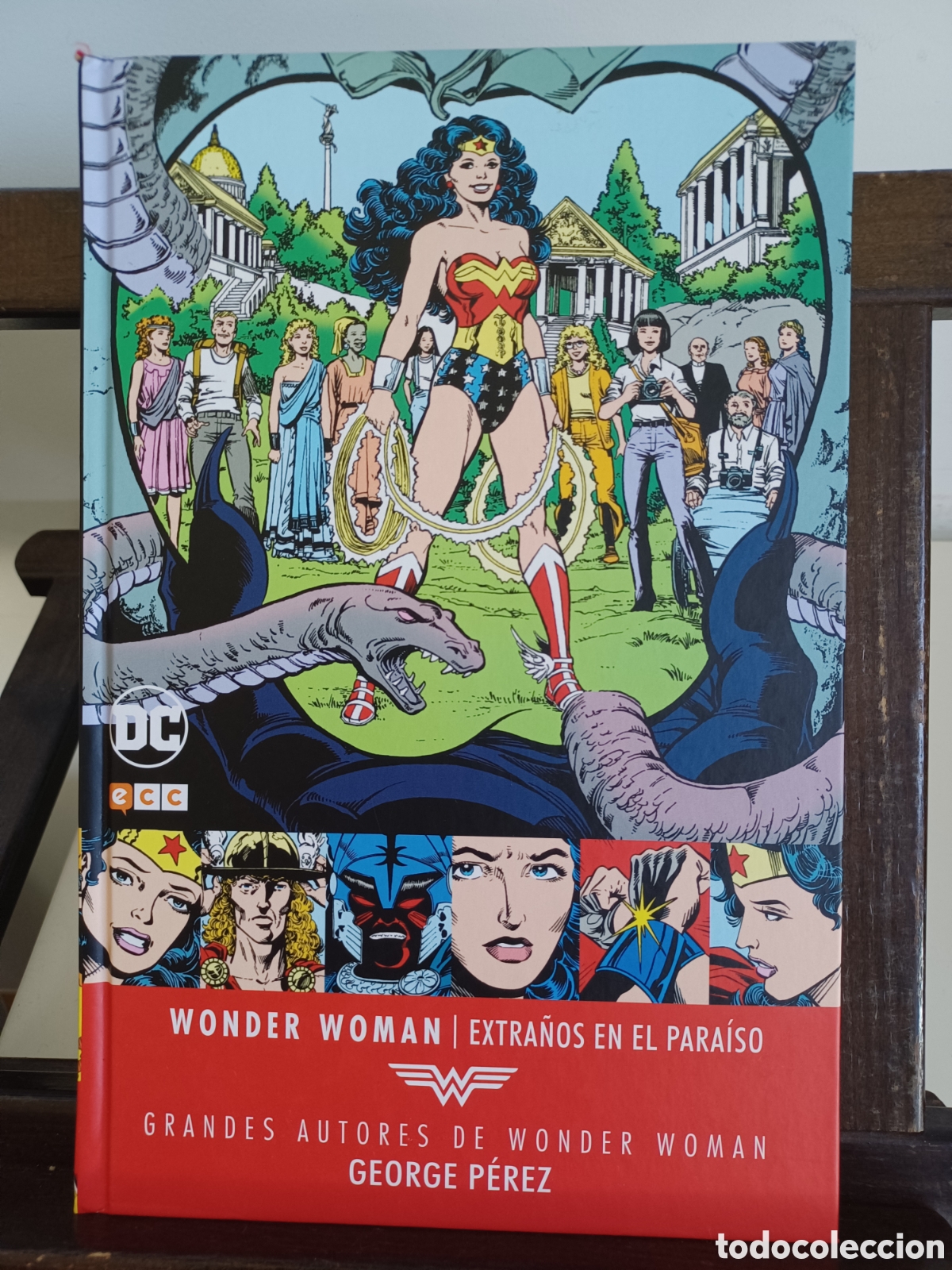 C&oacute;mics: Wonder Woman. Extra&ntilde;os en el para&iacute;so/ George P&eacute;rez/ DC ECC/ Descatalogado/ Excelente estado
