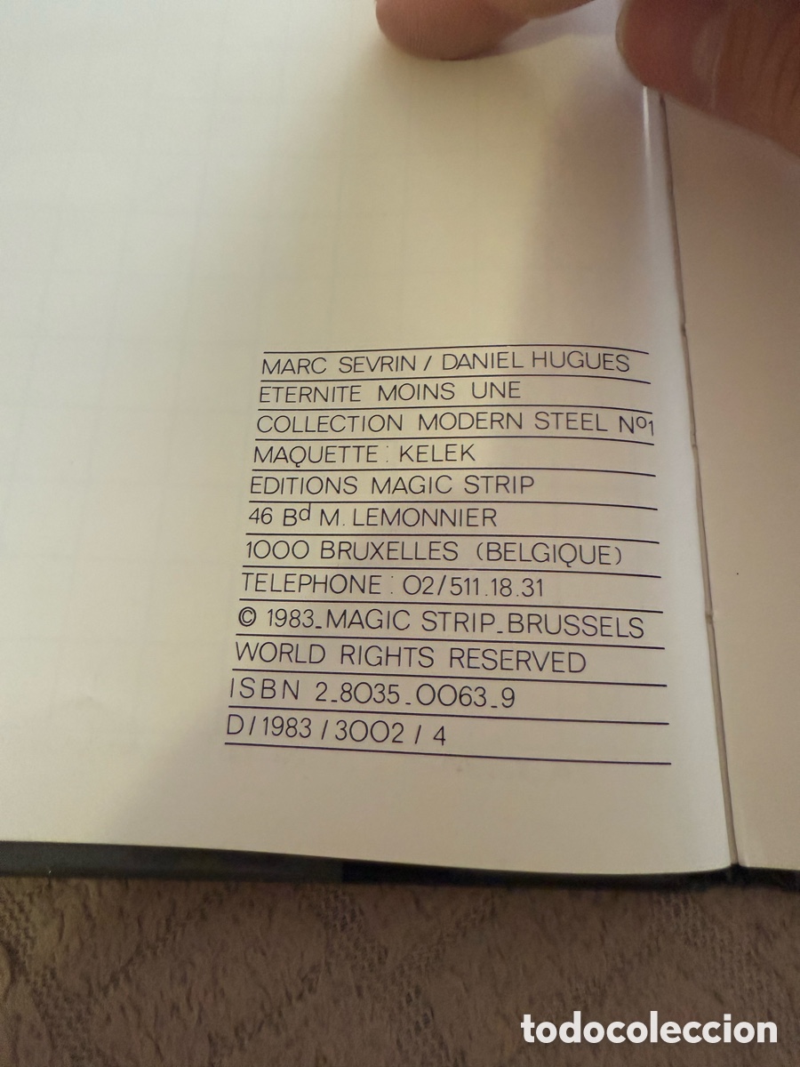C&oacute;mics: ETERNITE MOINS UNE. Tapa dura. En Franc&eacute;s - Foto 3