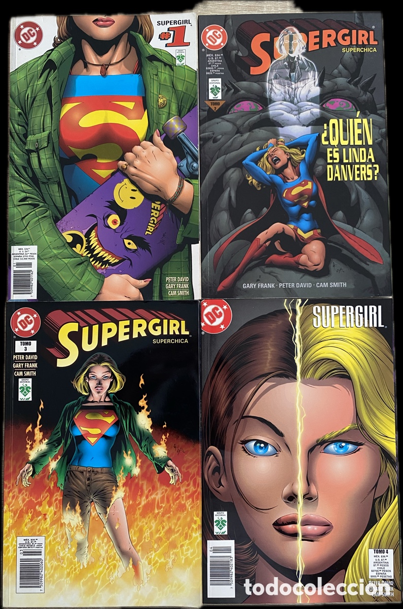 C&oacute;mics: Supergirl 1&ndash;4 Grupo Editorial Vid &ndash; Completa Inicio Serie &ndash; Peter David DC Comics