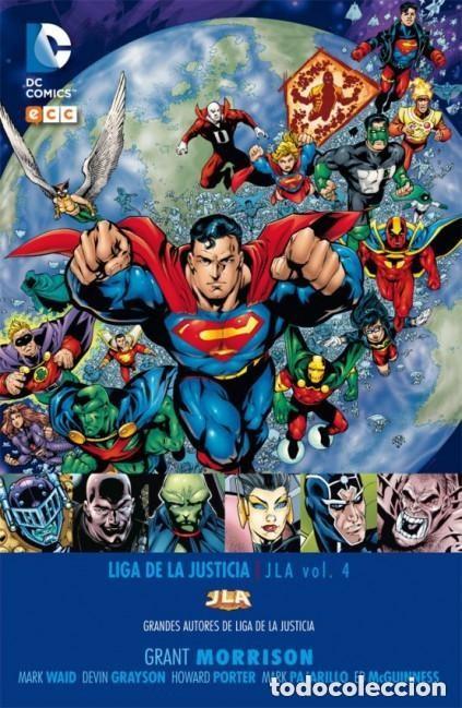 C&oacute;mics: GRANDES AUTORES DE LA LIGA DE LA JUSTICIA GRANT MORRISON 4 - ECC - CARTONE - IMPECABLE - OFM15