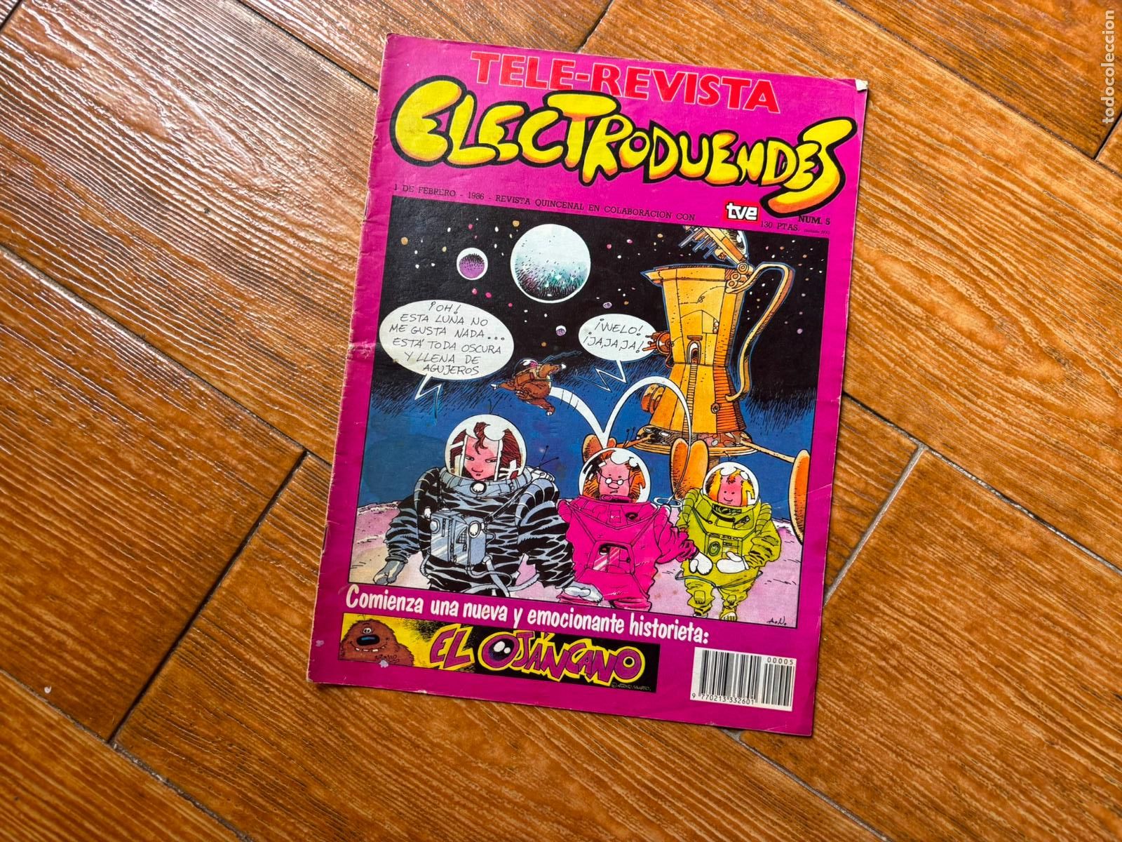 C&oacute;mics: Tele-Revista Electroduendes N&ordm; 5 Editorial Urbion. La bola de cristal.