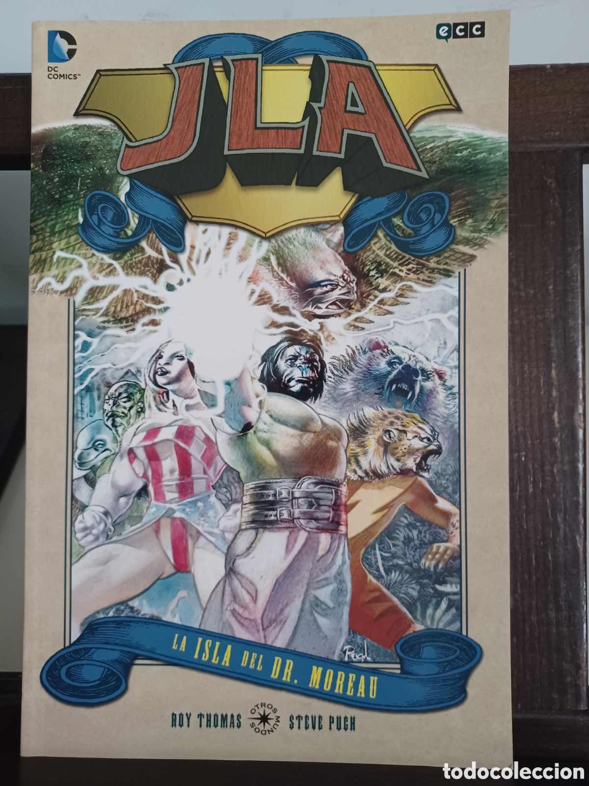 C&oacute;mics: JLA. La isla del Doctor Moreau/ DC ECC/ Descatalogado/ NUEVO A ESTRENAR