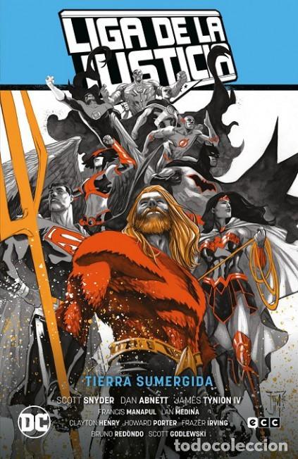 C&oacute;mics: LIGA DE LA JUSTICIA VOL. 2 LA TOTALIDAD 3 TIERRA SUMERGIDA - ECC - CARTONE - IMPECABLE - OFM15