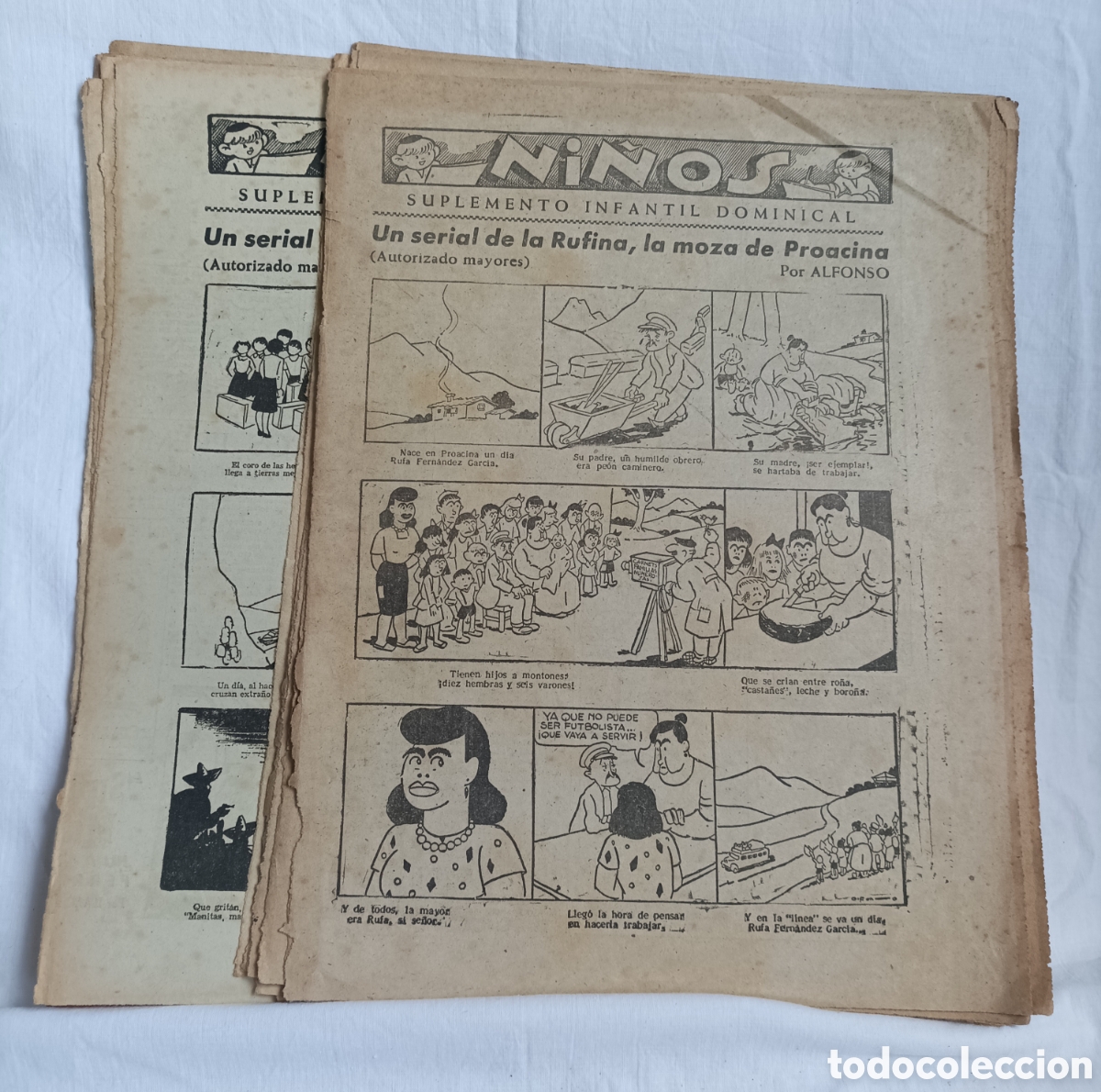 C&oacute;mics: ALFONSO IGLESIAS. Un serial de la Rufina, la moza de Proacina. Completa. Asturias