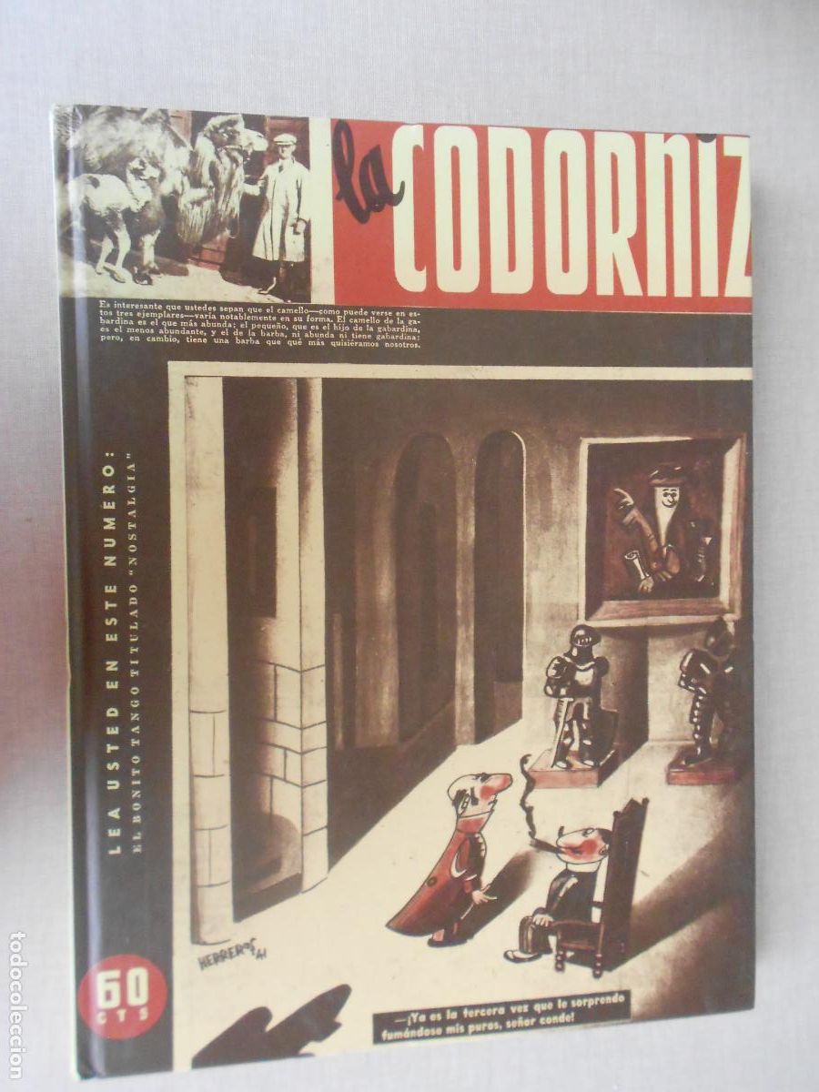 C&oacute;mics: LA CODORNIZ - VOLUMEN 8 - Aqualarga, 2001. Humor gr&aacute;fico. Edici&oacute;n facsimilar- TAPAS DURAS - NUEVO