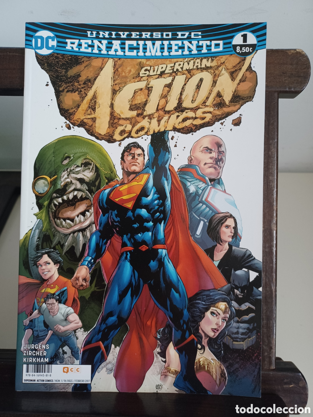C&oacute;mics: Universo DC. Renacimiento 1 Superman Action Comics/ DC ECC/ Descatalogado/ NUEVO A ESTRENAR