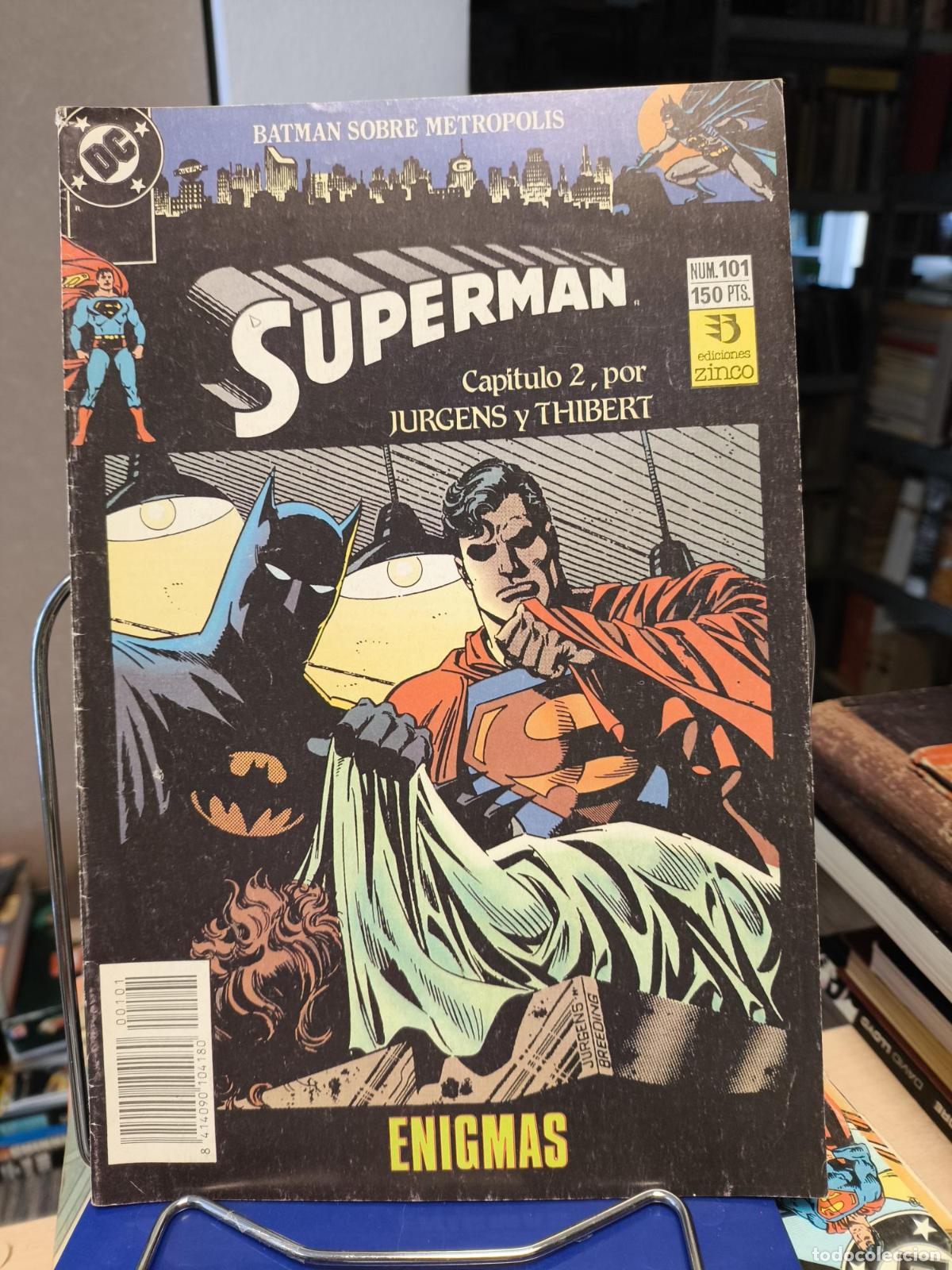C&oacute;mics: SUPERMAN N&ordm; 101 ENIGMAS CAPITULO 2 BATMAN SOBRE METROPOLIS DC - ZINCO - Vv.aa.