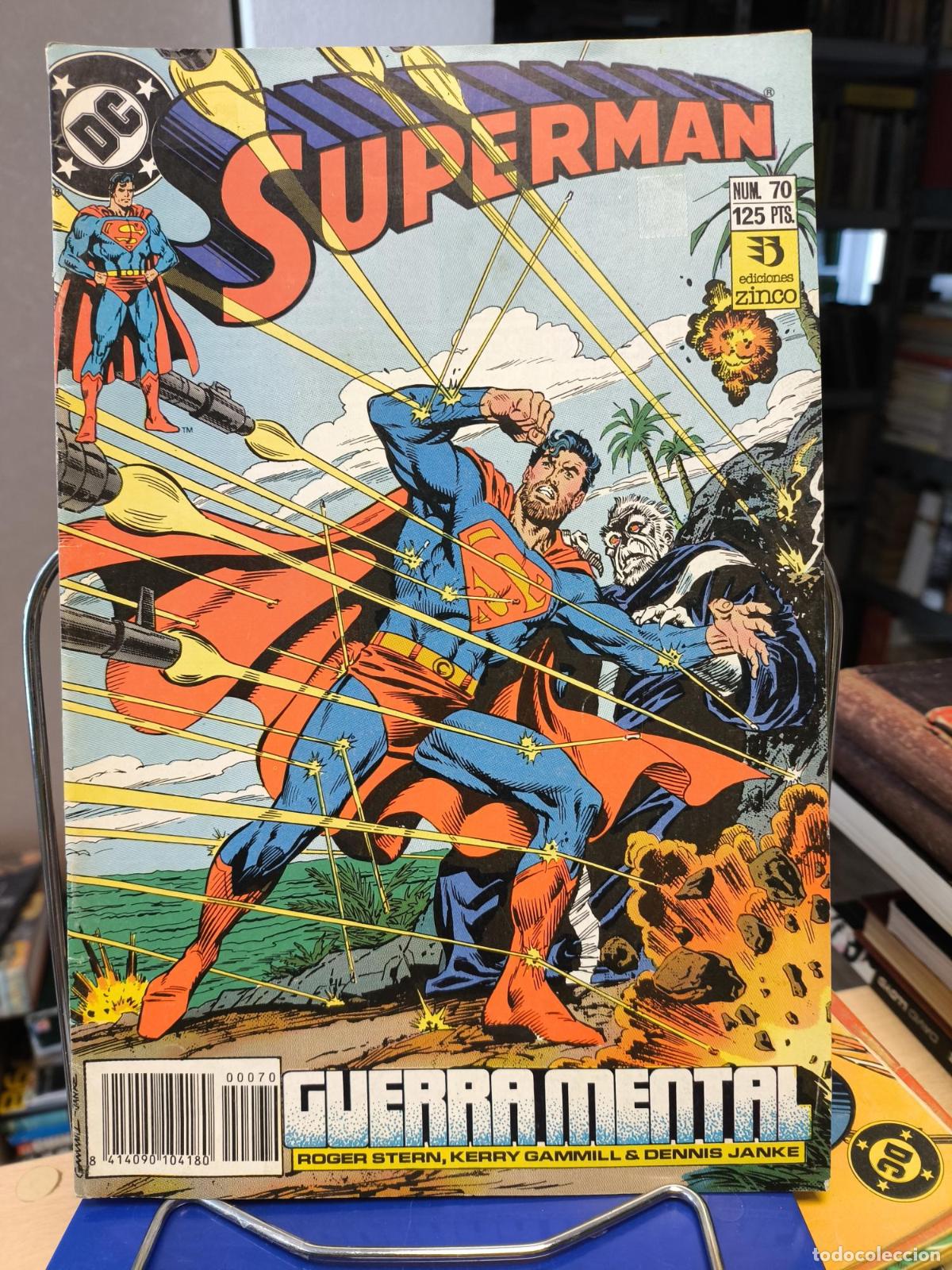C&oacute;mics: DC Superman N&ordm; 70. Guerra Mental. Ediciones Zinco. - Vvaa
