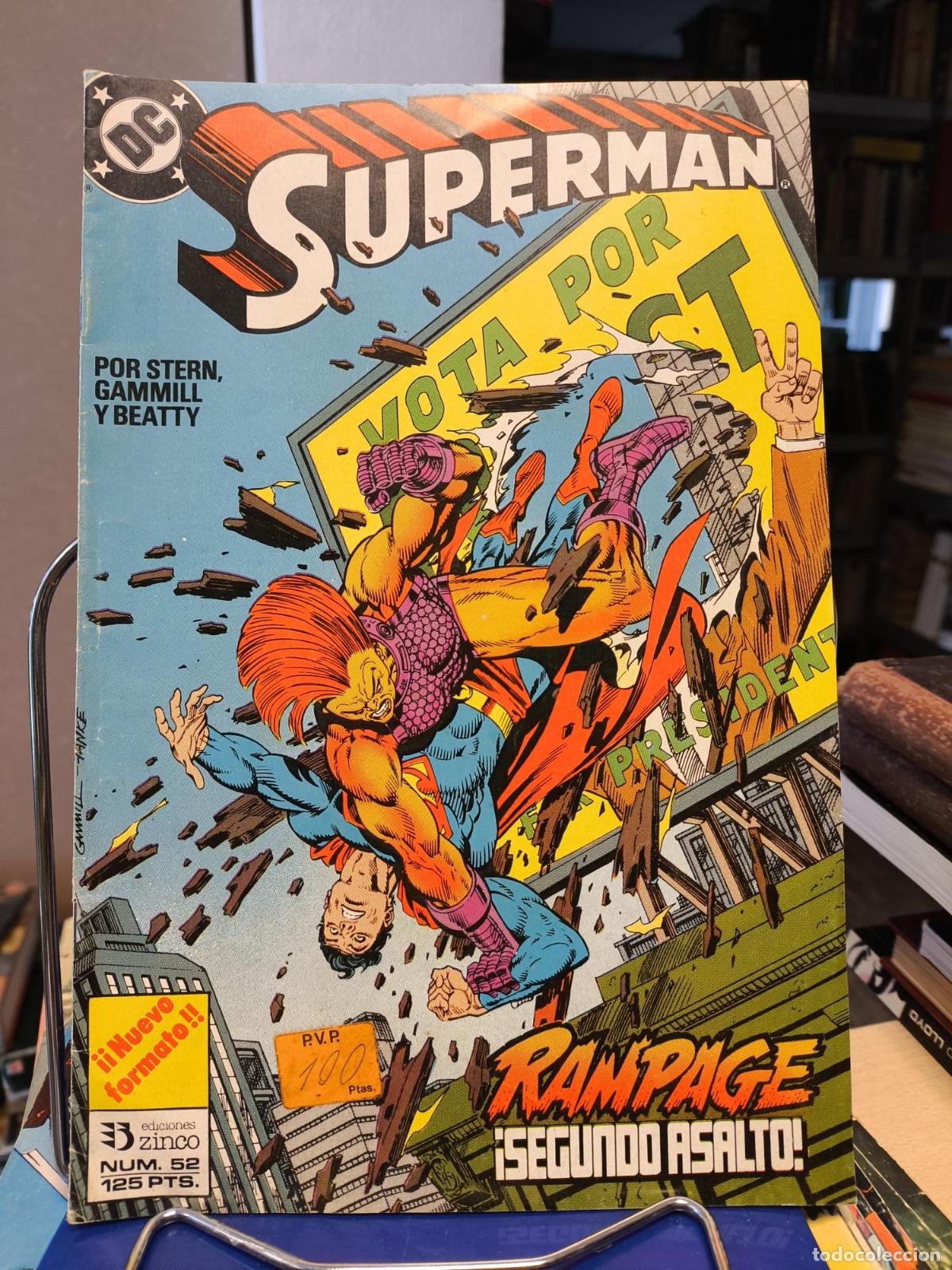 C&oacute;mics: DC SUPERMAN N&ordm; 52 - RAMPAGE SEGUNDO ASALTO - ZINCO - Vvaa