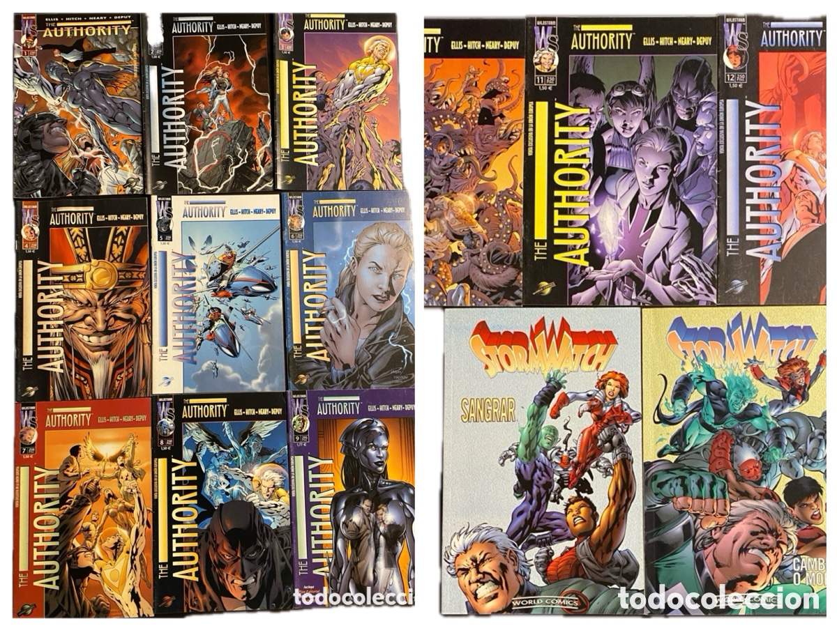 C&oacute;mics: THE AUTHORITY 1&ndash;12 + STORMWATCH (ORIGEN) &ndash; ELLIS & HITCH &ndash; LOTE CLAVE &ndash; MUY BUENO
