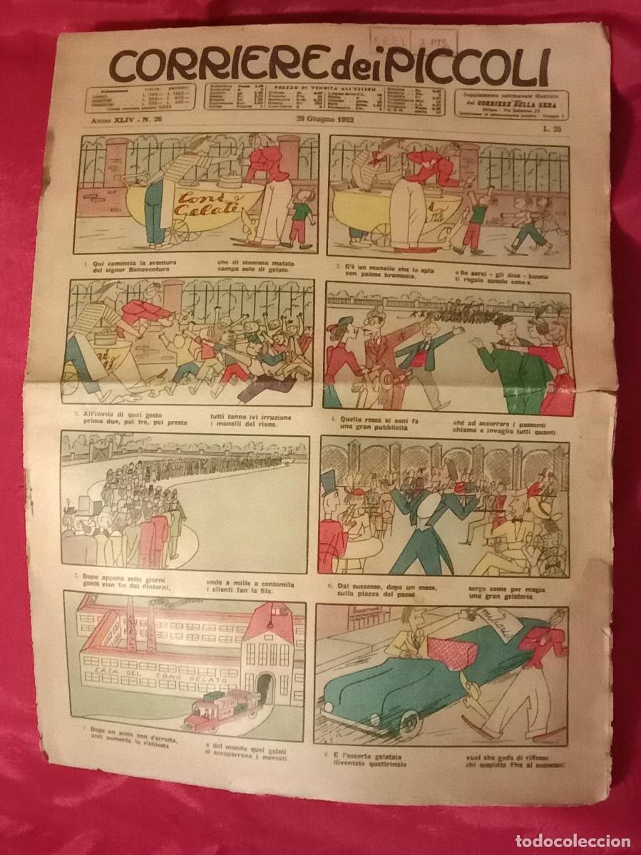 C&oacute;mics: Corriere dei Piccoli - Anno XLIV - N&ordm;. 26 - 29 Giugno 1952 - En Italiano.