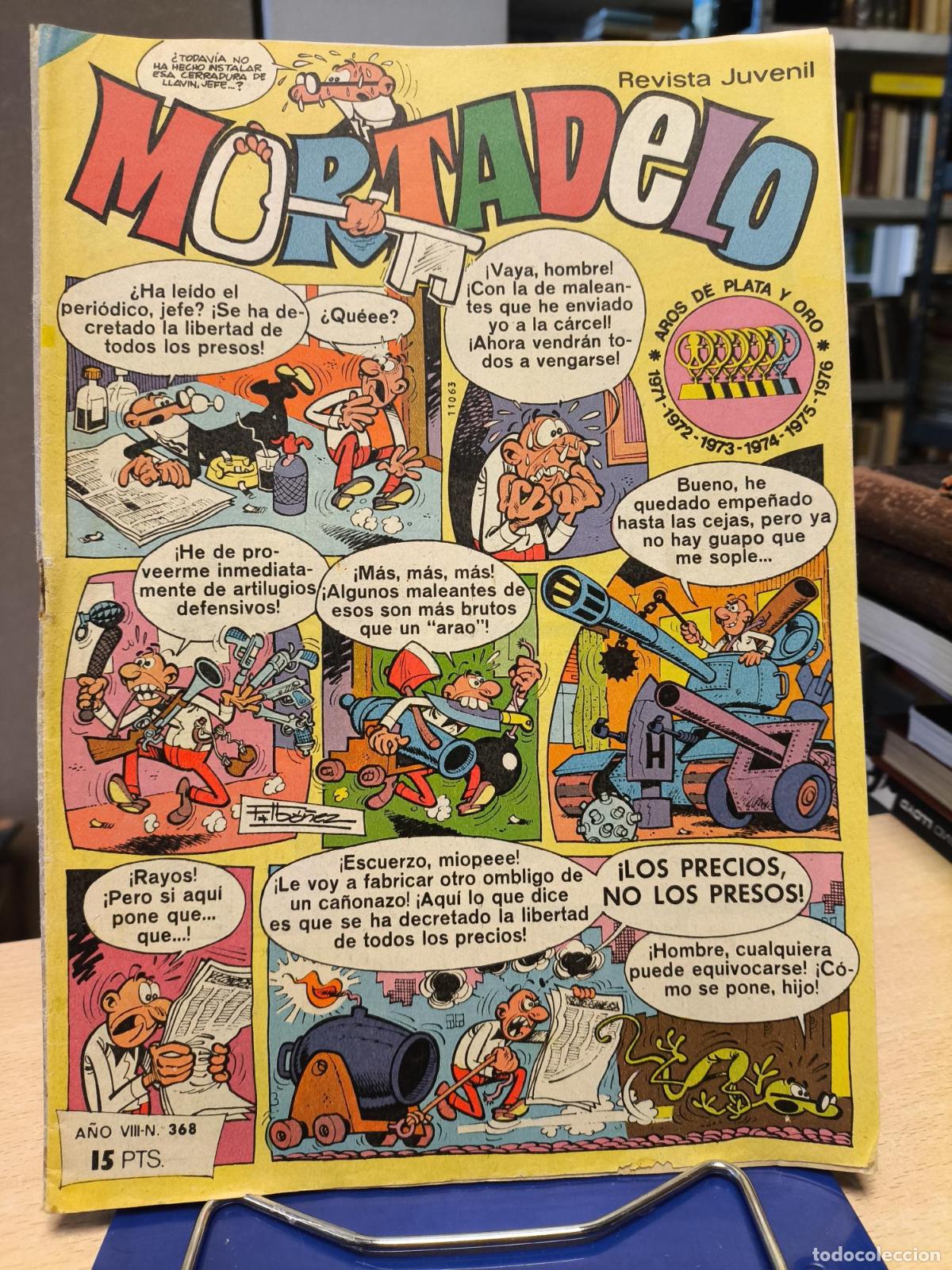 C&oacute;mics: REVISTA JUVENIL MORTADELO A&Ntilde;O VIII - N&ordm; 368 -BRUGUERA - Vv. Aa.