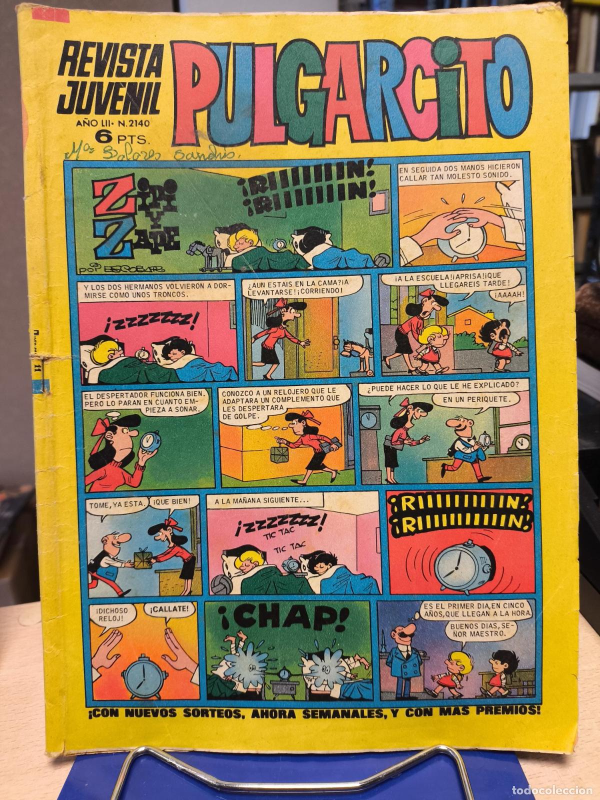 C&oacute;mics: PULGARCITO REVISTA JUVENIL - A&Ntilde;O LII - N&ordm; 2140 - BRUGUERA - Vv. Aa.