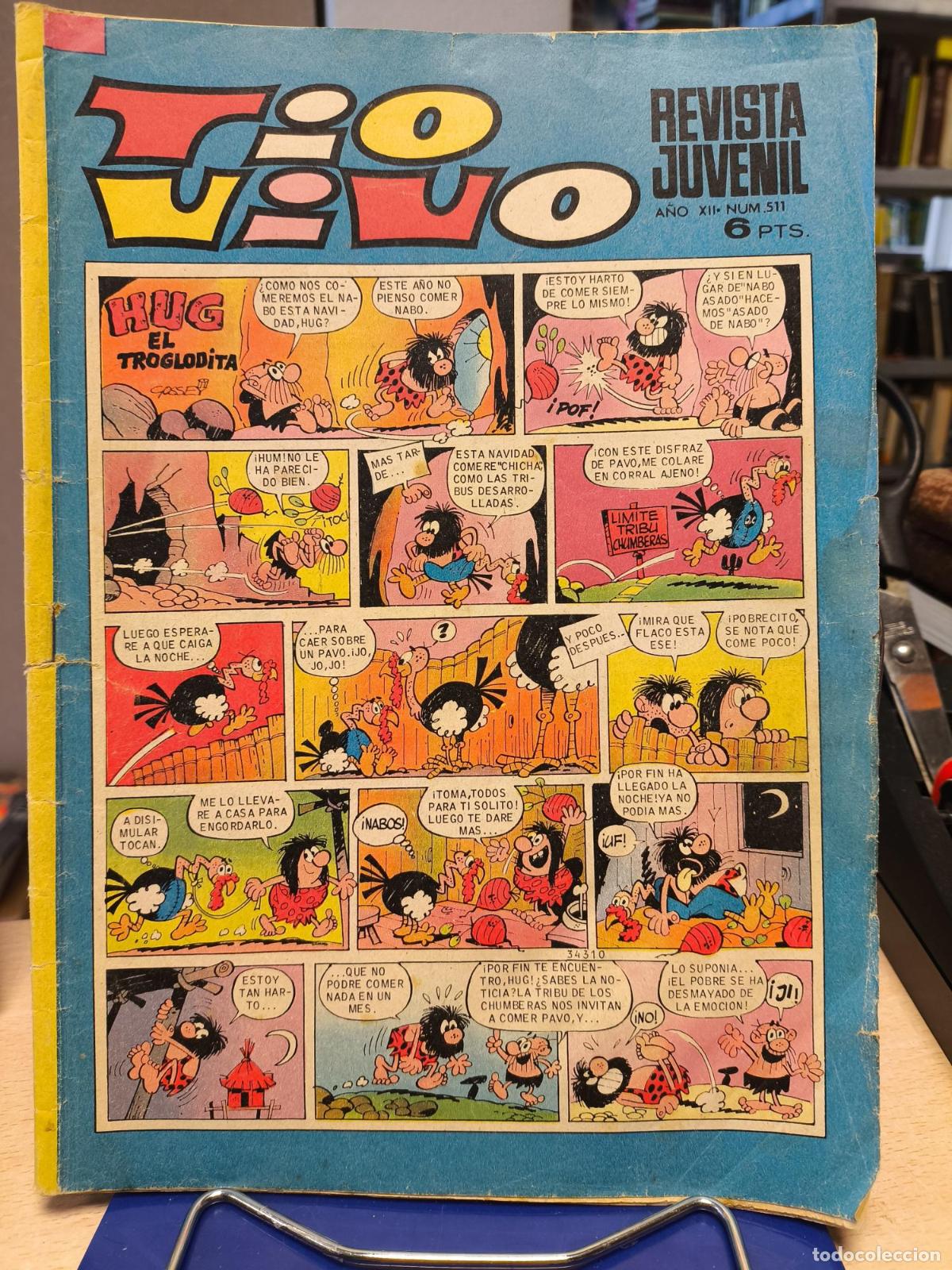 C&oacute;mics: TIO VIVO REVISTA JUVENIL - A&Ntilde;O XII - N&ordm; 511 - BRUGUERA - Vv. Aa.