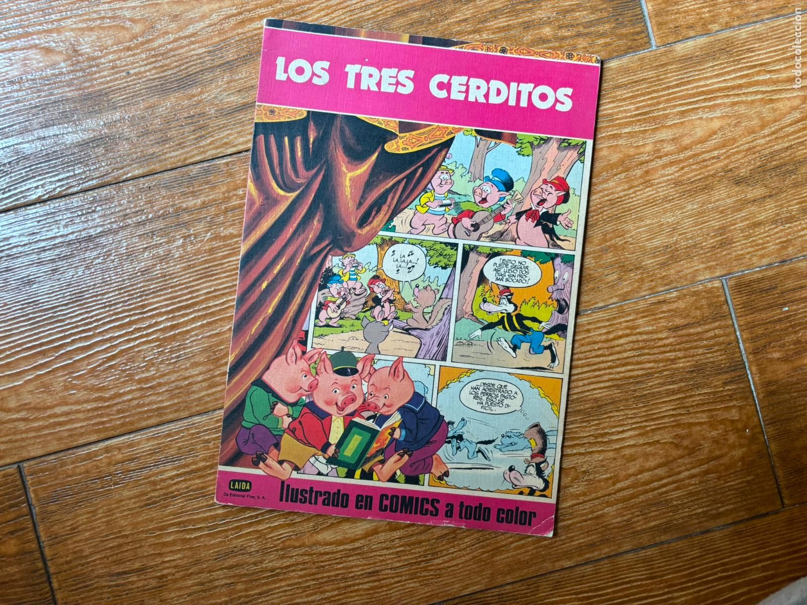 C&oacute;mics: Los tres cerditos - Colecci&oacute;n Turquesa EDITORIAL LAIDA 1982