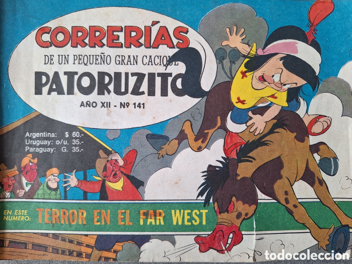 C&oacute;mics: CORRERIAS DE PATORUZITO 141 TERROR EN EL FAR WEST 1968 solo western union