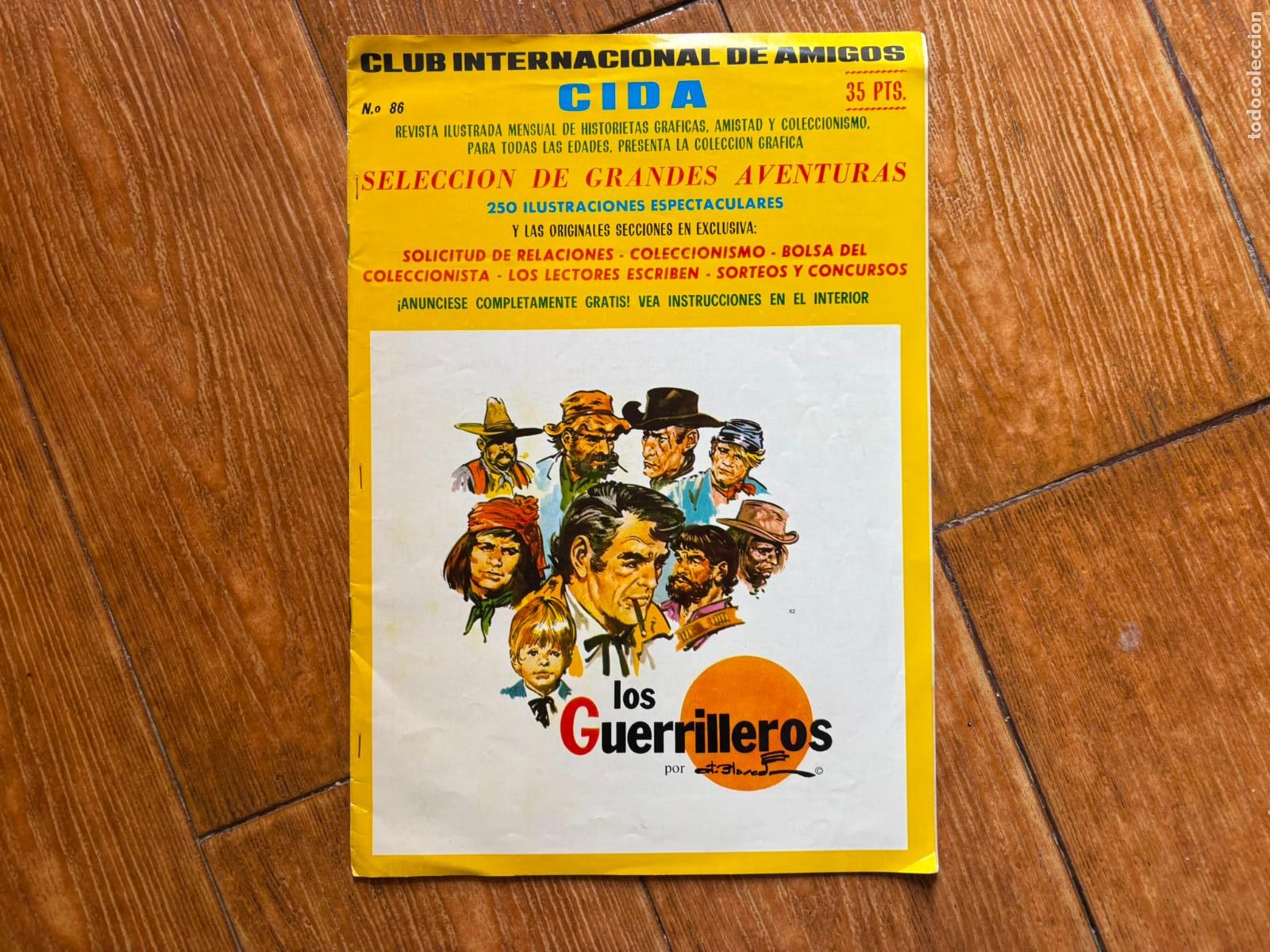 C&oacute;mics: CIDA. CLUB INTERNACIONAL DE AMIGOS. N&ordm; 86. LOS GUERRILLEROS 1979