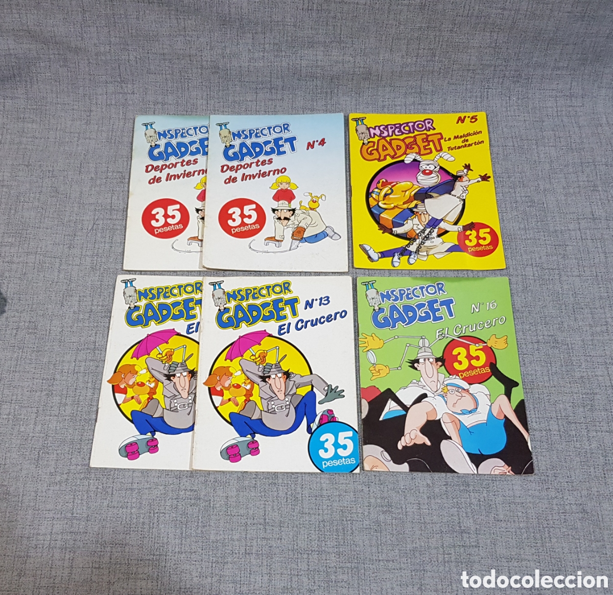 C&oacute;mics: INSPECTOR GADGET LOTE 6 N&Uacute;MEROS SUPERC&Oacute;MICS 1983 (N⁰ 4-4-5-13-13-16)