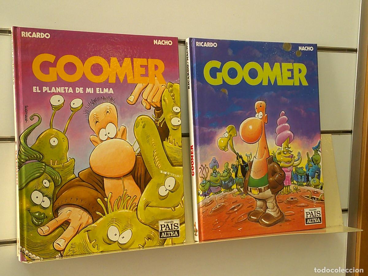 C&oacute;mics: GOOMER 2 TOMOS PEQUE&Ntilde;O PAIS N&ordm; 1 Y 2 RICARDO Y NACHO TAPA DURA - ALTEA