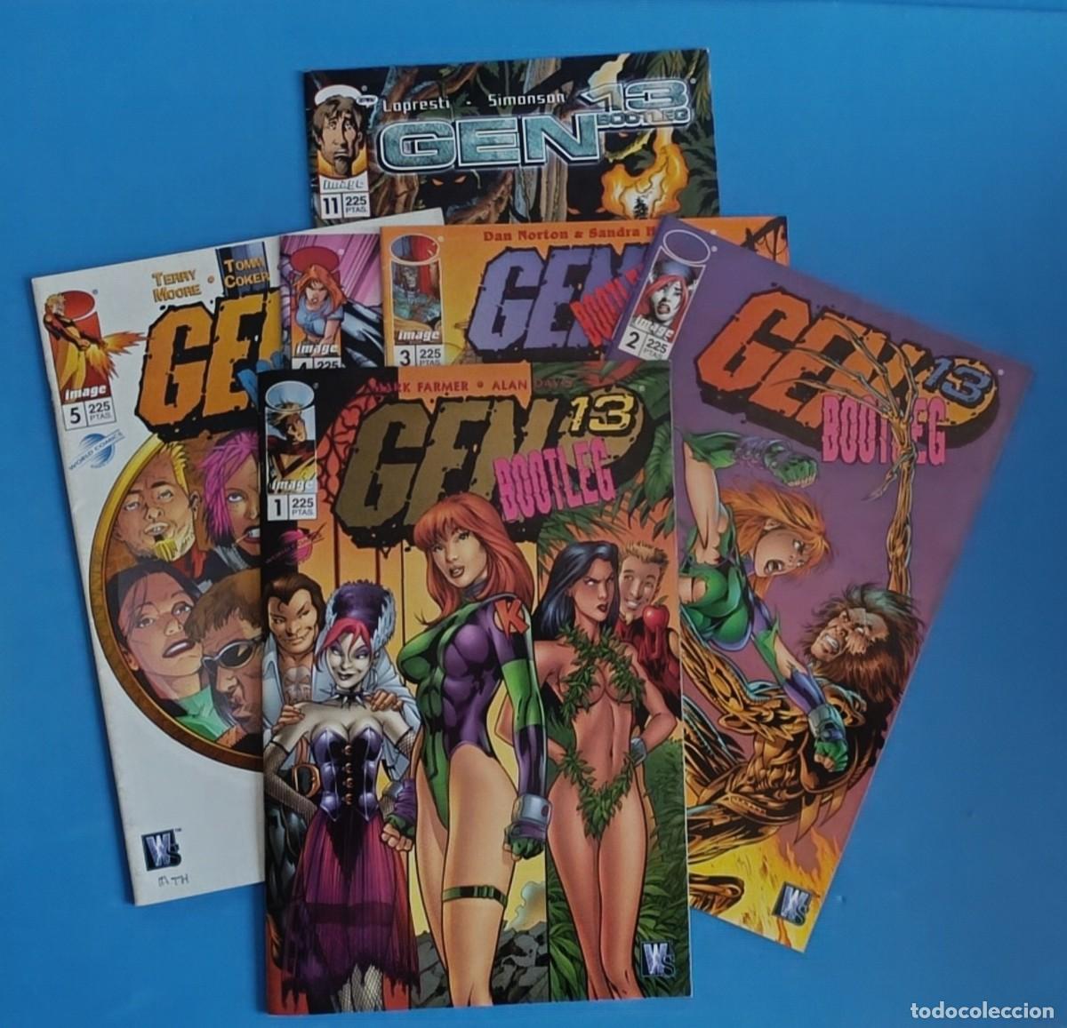 C&oacute;mics: Gen 13 Bootleg 1 a 5 + 11 de regalo