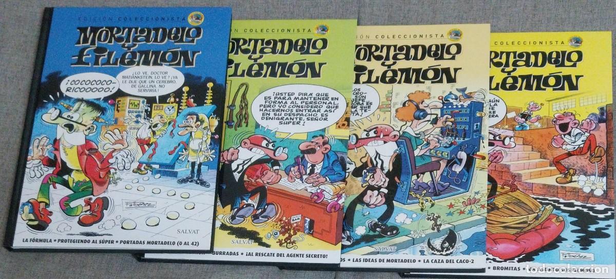 C&oacute;mics: LOTE DE 4 TEBEOS EN TAPA DURA MORTADELO Y FILEM&Oacute;N.