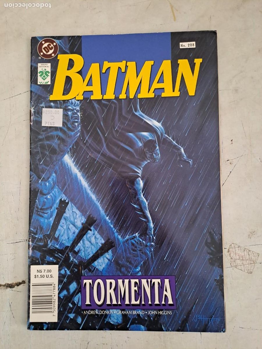 C&oacute;mics: Batman 208, Tormenta, VID en muy buen estado con el poster Bolsa DA