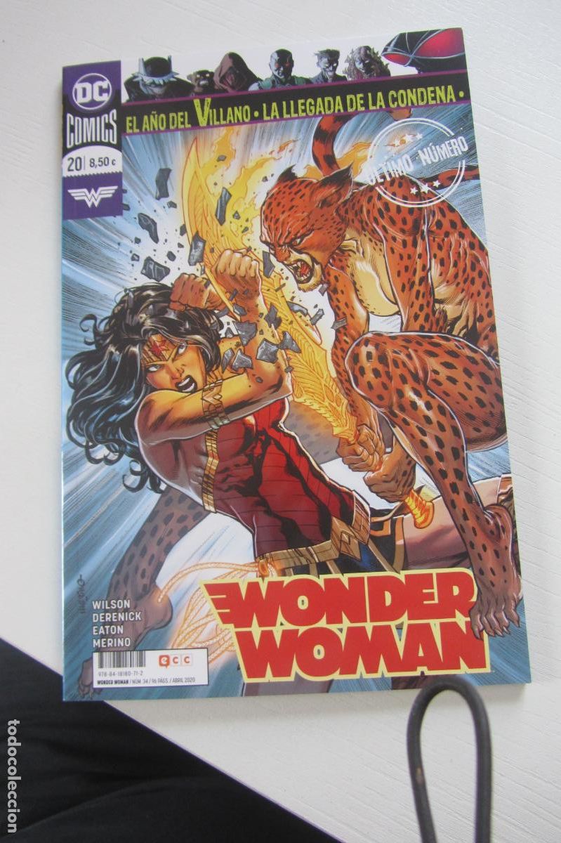 C&oacute;mics: WONDER WOMAN n&ordm; 20. EL A&Ntilde;O DEL VILLANO. Wilson, Derenick, Eaton DC ECC BUEN ESTADO arx49