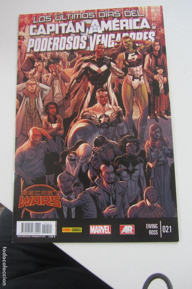 C&oacute;mics: LOS ULTIMOS DIAS DEL CAPITAN AMERICA PODEROSOS VENGADORES N&ordm;S 21 22 PANINI BUEN ESTADO arx49