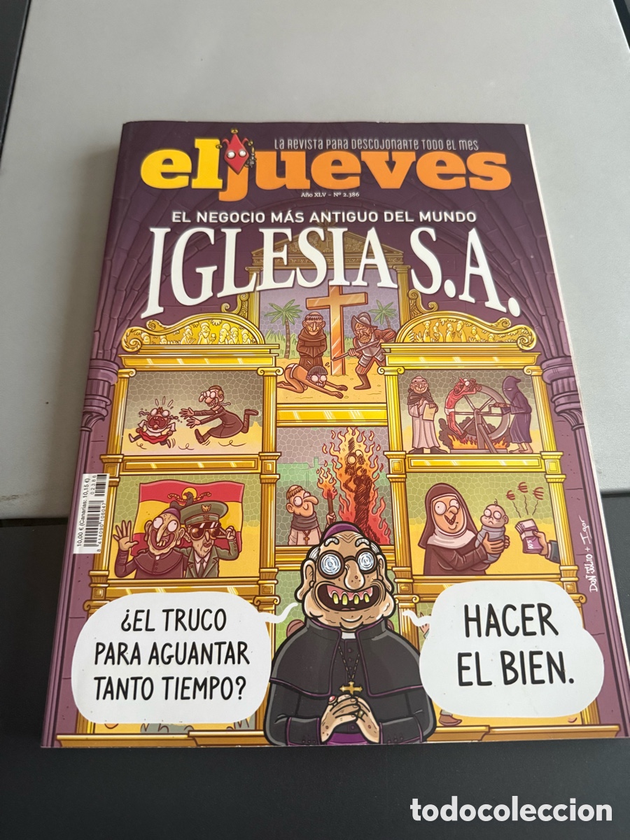C&oacute;mics: IGLESIA S.A. El Negocio m&aacute;s Antiguo del Mundo. EL JUEVES