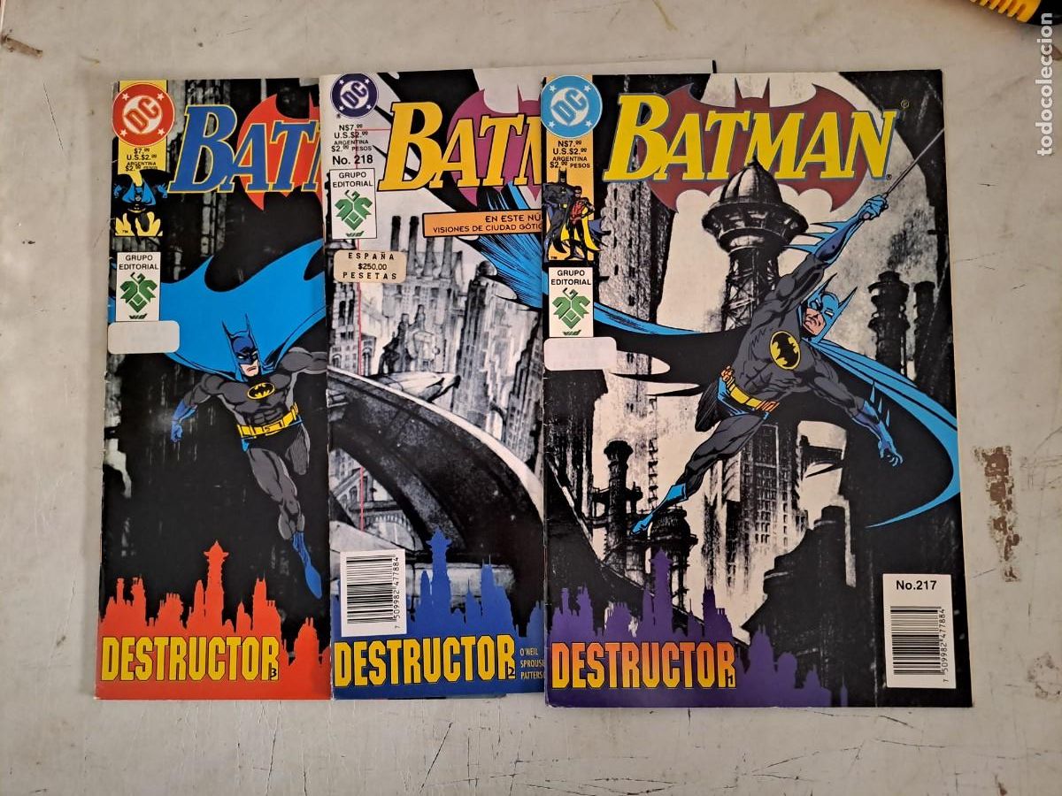 Comics : Batman destructor completa 3 n&uacute;meros, VID en muy buen estado Bolsa DA