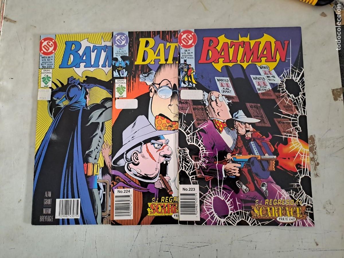 Comics: Batman el regreso de Scarface completa 3 n&uacute;meros, VID en muy buen estado Bolsa DA