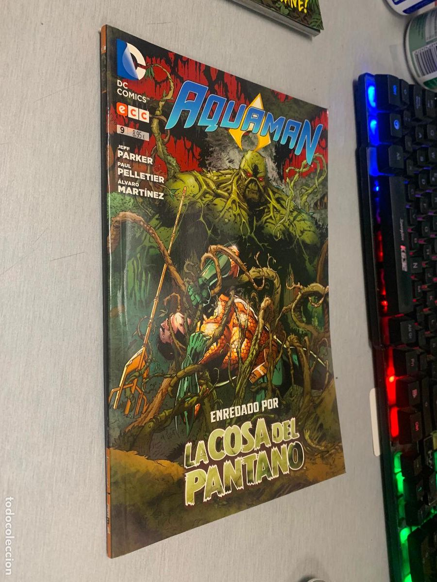 C&oacute;mics: AQUAMAN N&ordm; 9: ENREDADO POR LA COSA DEL PANTANO / PARKER, PELLETIER / DC - ECC