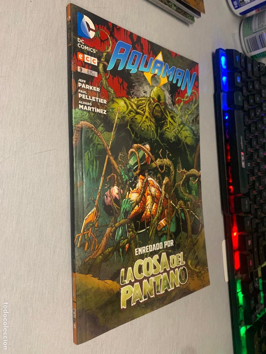 C&oacute;mics: AQUAMAN N&ordm; 9: ENREDADO POR LA COSA DEL PANTANO / PARKER, PELLETIER / DC - ECC
